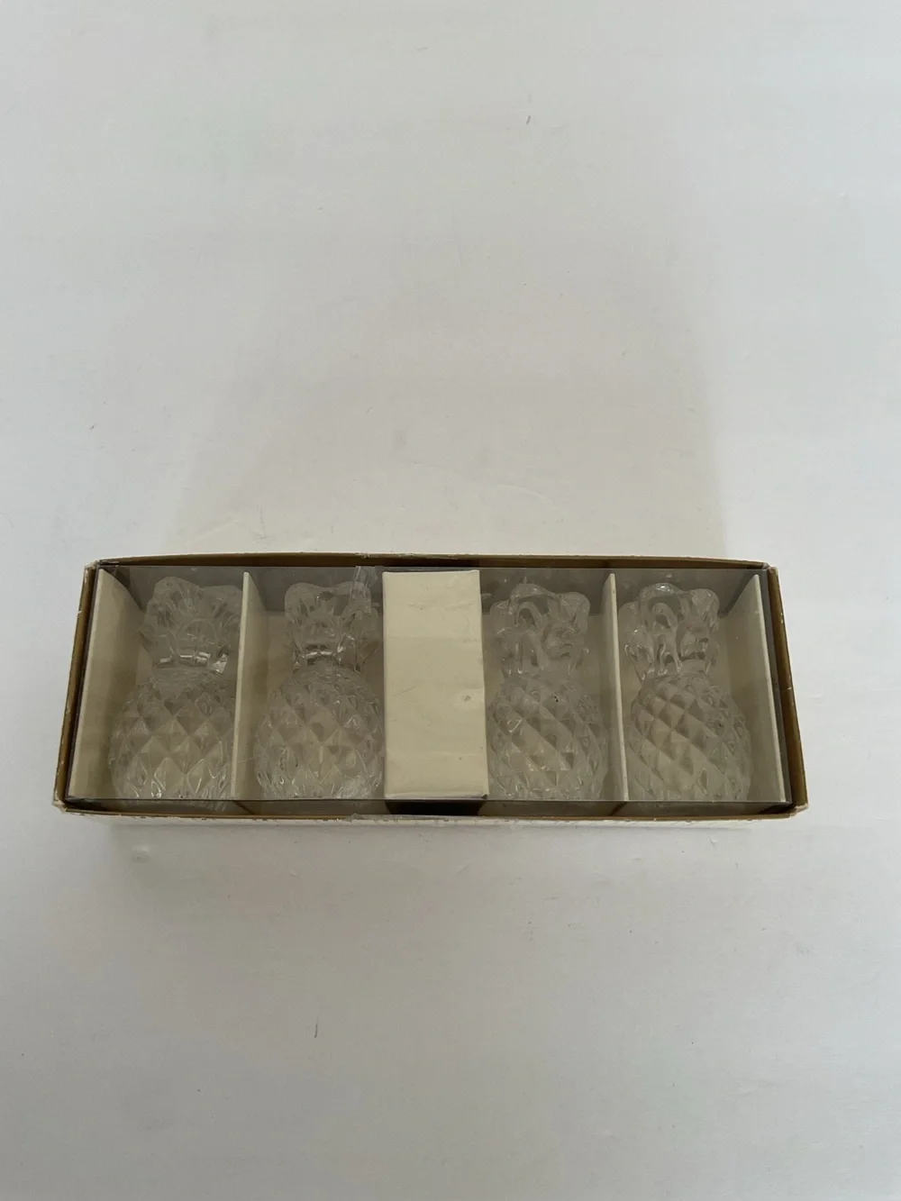 Williams Sonoma Tiny Tapers Pineapple Candle Holders Set of Four